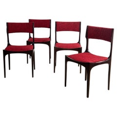 Vintage Giuseppe Gibelli, set di 4 sedie per Sormani, anni 60