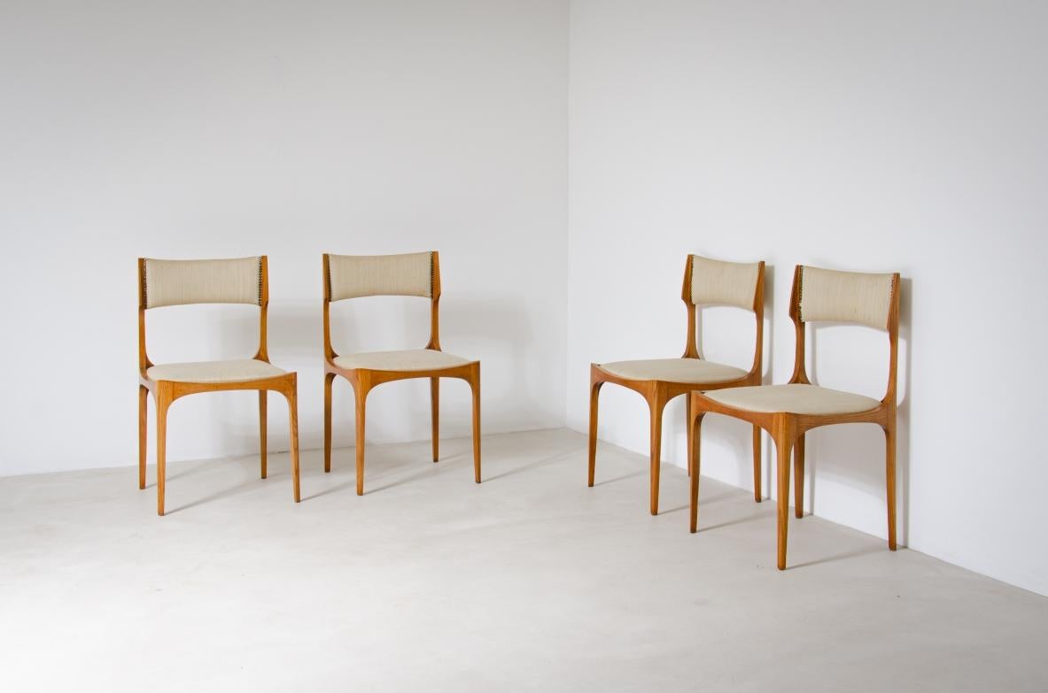 COD-2116
Giuseppe Gibelli

Set of 10 chairs in ash and upholstered fabric.

Sormani Manufacture, 1963.


Founded in Arosio in 1961, Sormani was among the first companies to produce furniture with cutting-edge working techniques. He has collaborated