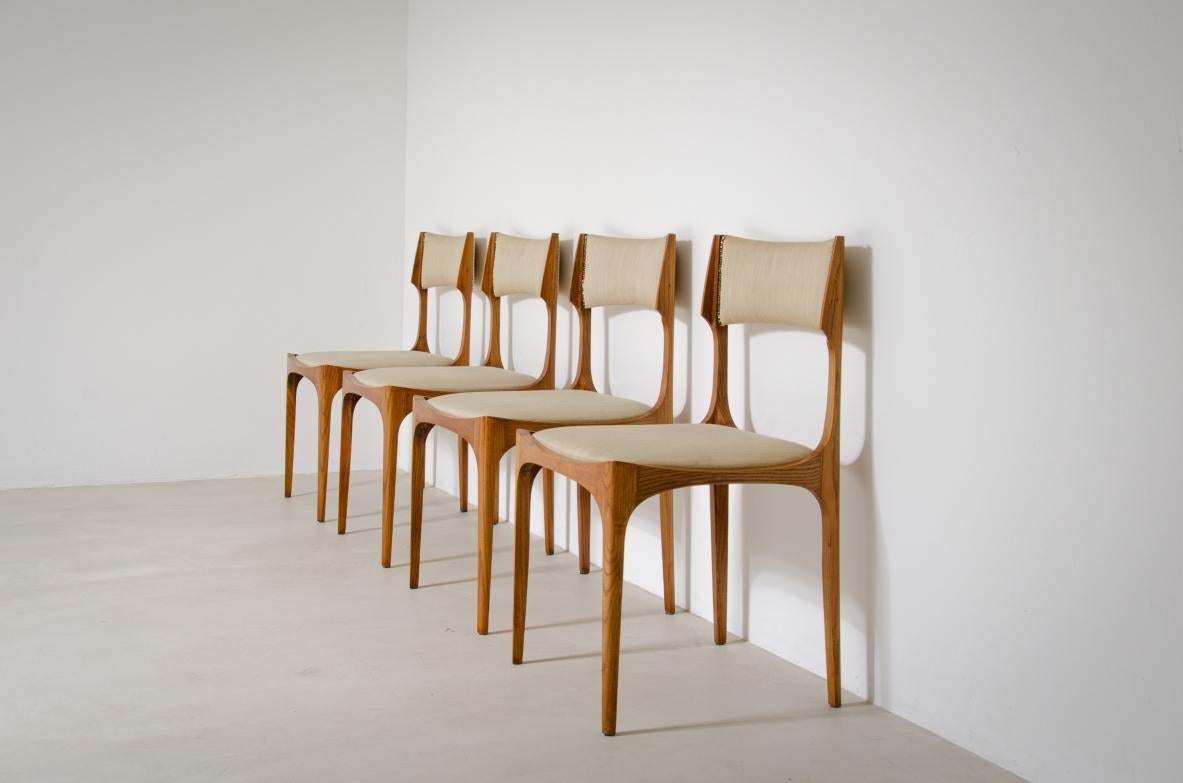 Mid-Century Modern Giuseppe Gibelli's set of 10 chairs For Sale