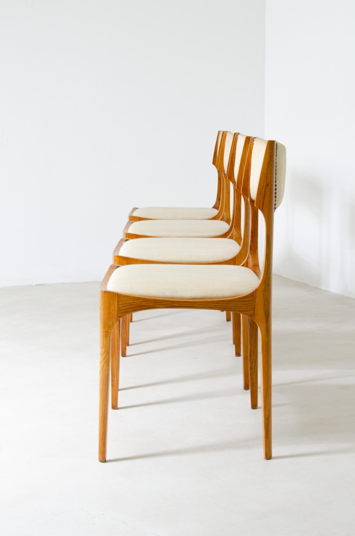 European Giuseppe Gibelli's set of 10 chairs For Sale