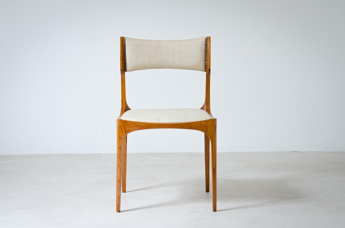 Wood Giuseppe Gibelli's set of 10 chairs For Sale