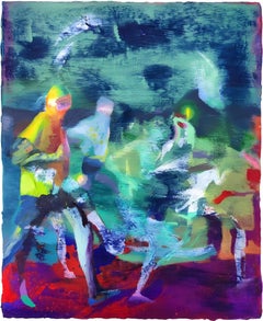 Cosmic Laps Among Pale Blue Dots II: Abstract Oil on Canvas, 2010+