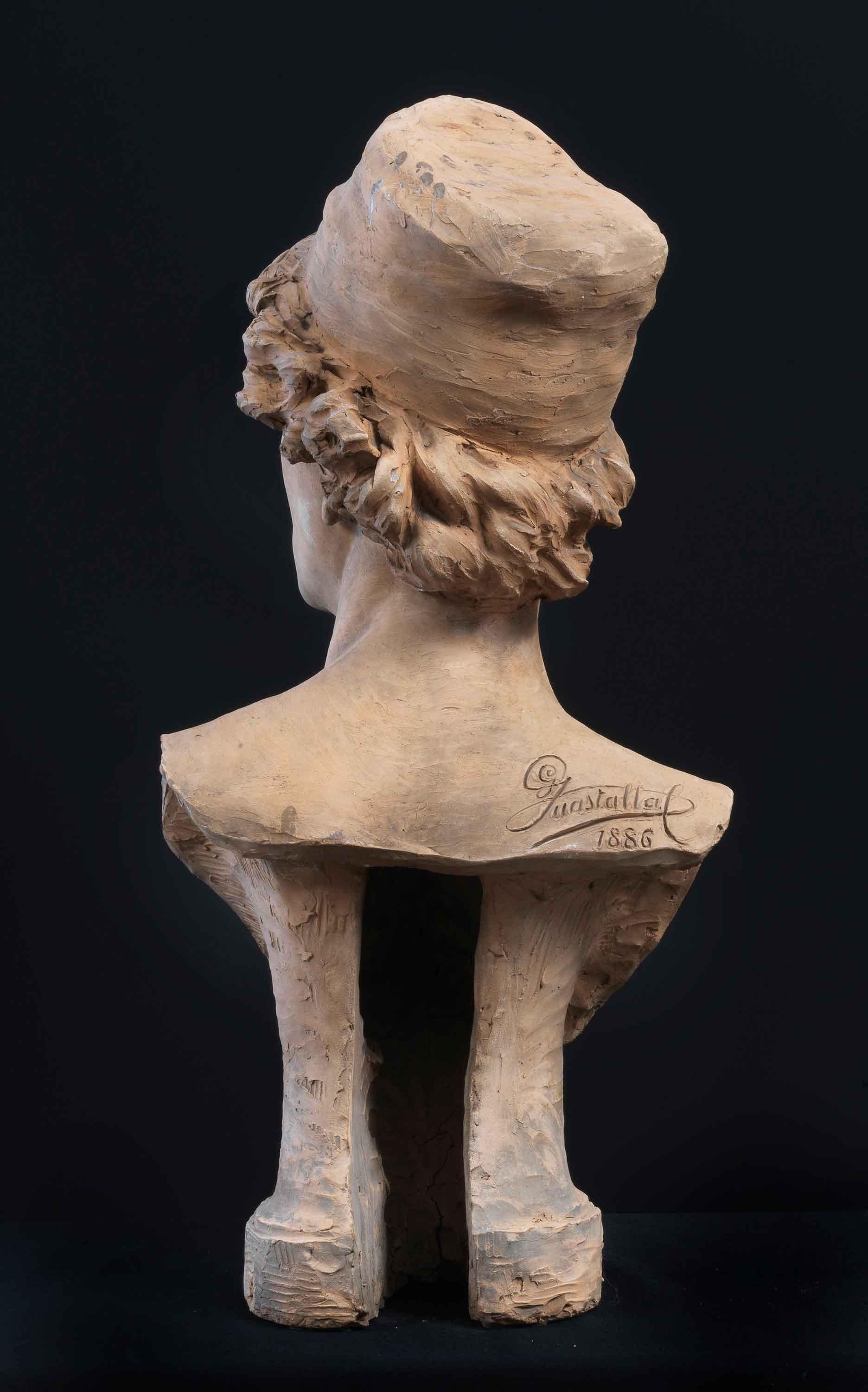 Renaissance Portrait - Sculpture by Giuseppe Guastalla