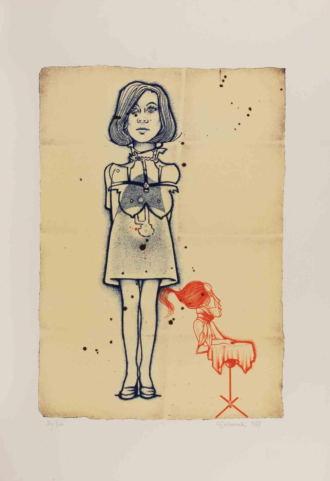 Etching realized by Giuseppe Guerreschi in 1977.

Edition of 100.

Hand signed and numbered in pencil.

Very good condition.