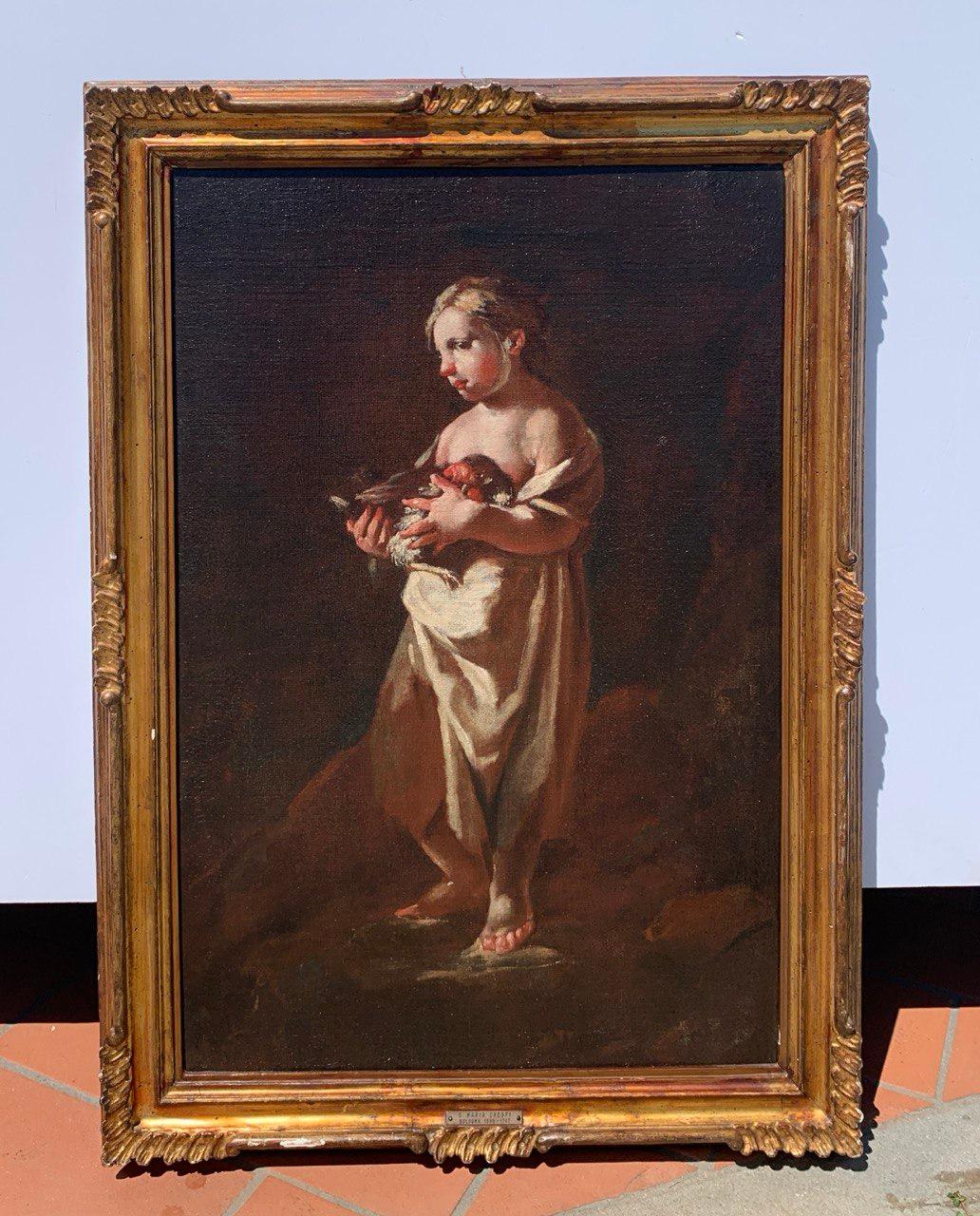 Giuseppe Maria Crespi (maître bolonais) - Paire de peintures de figures du XVIIIe siècle en vente 6