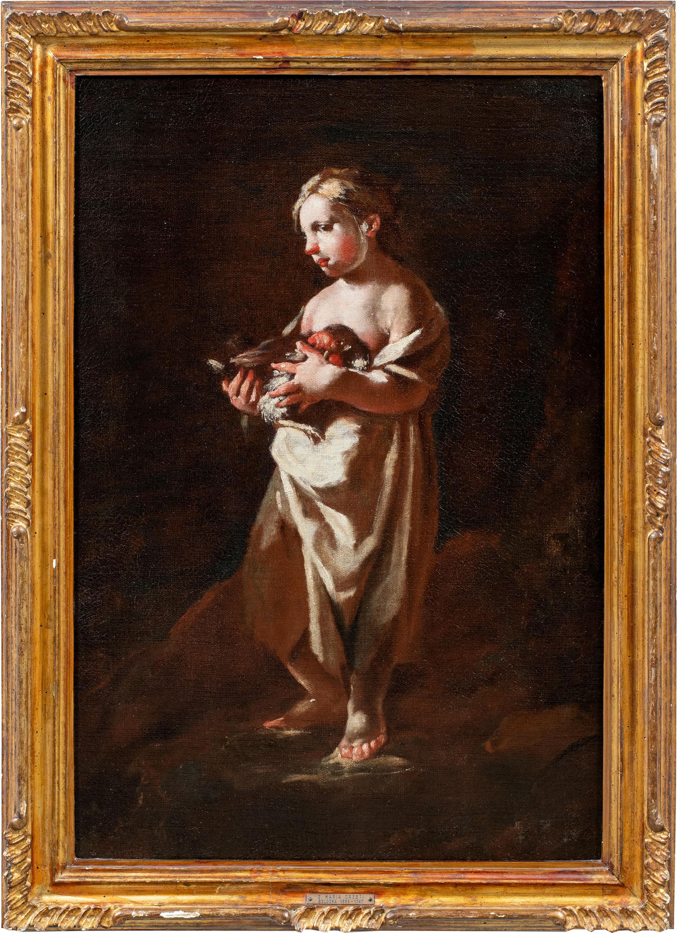 Giuseppe Maria Crespi (maestro boloñés) - Pareja de pinturas de figuras del siglo XVIII - Painting Barroco de Giuseppe Maria Crespi, called Lo Spagnuolo