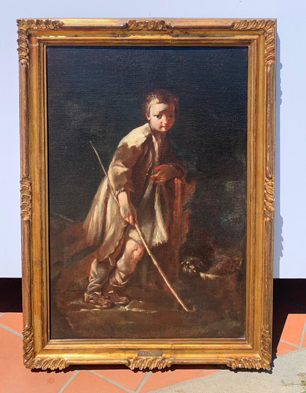 Giuseppe Maria Crespi (maître bolonais) - Paire de peintures de figures du XVIIIe siècle en vente 1
