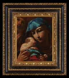 Antique Holy Family, by the bolgonese master. 