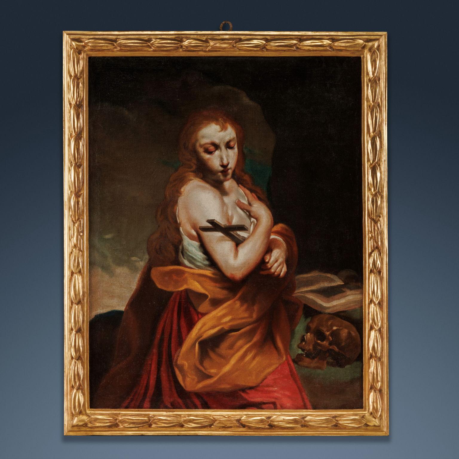 Giuseppe Maria Crespi, called Lo Spagnuolo Figurative Painting - Penitent Magdalene, c. 1750.