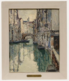 Giuseppe Marino (1903-1975) - Framed Mid 20th Century Oil, Mistero di Poesia