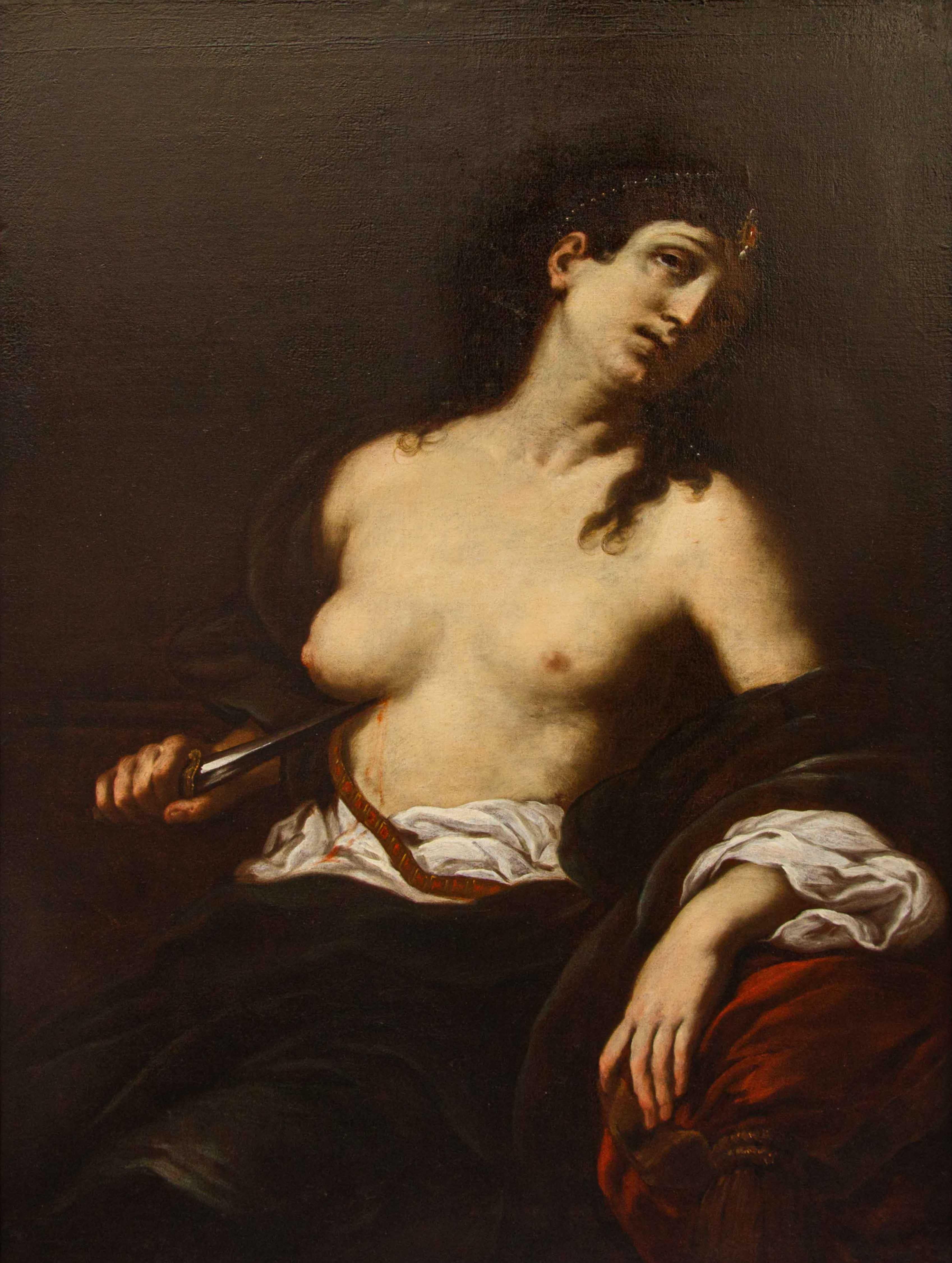 Suicidio di Lucrezia dipinto di Giuseppe Marullo im Angebot 11