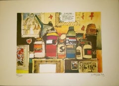 Still Life - Lithograph by Giuseppe Megna - 1979