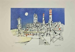 The Factory - Lithograph by Giuseppe Megna - 1980
