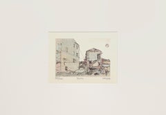 Workshop - Lithograph on Paper by Giuseppe Megna - 1980 ca.