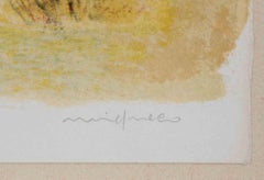 Children - Lithograph by Giuseppe Migneco - mid-20th Century