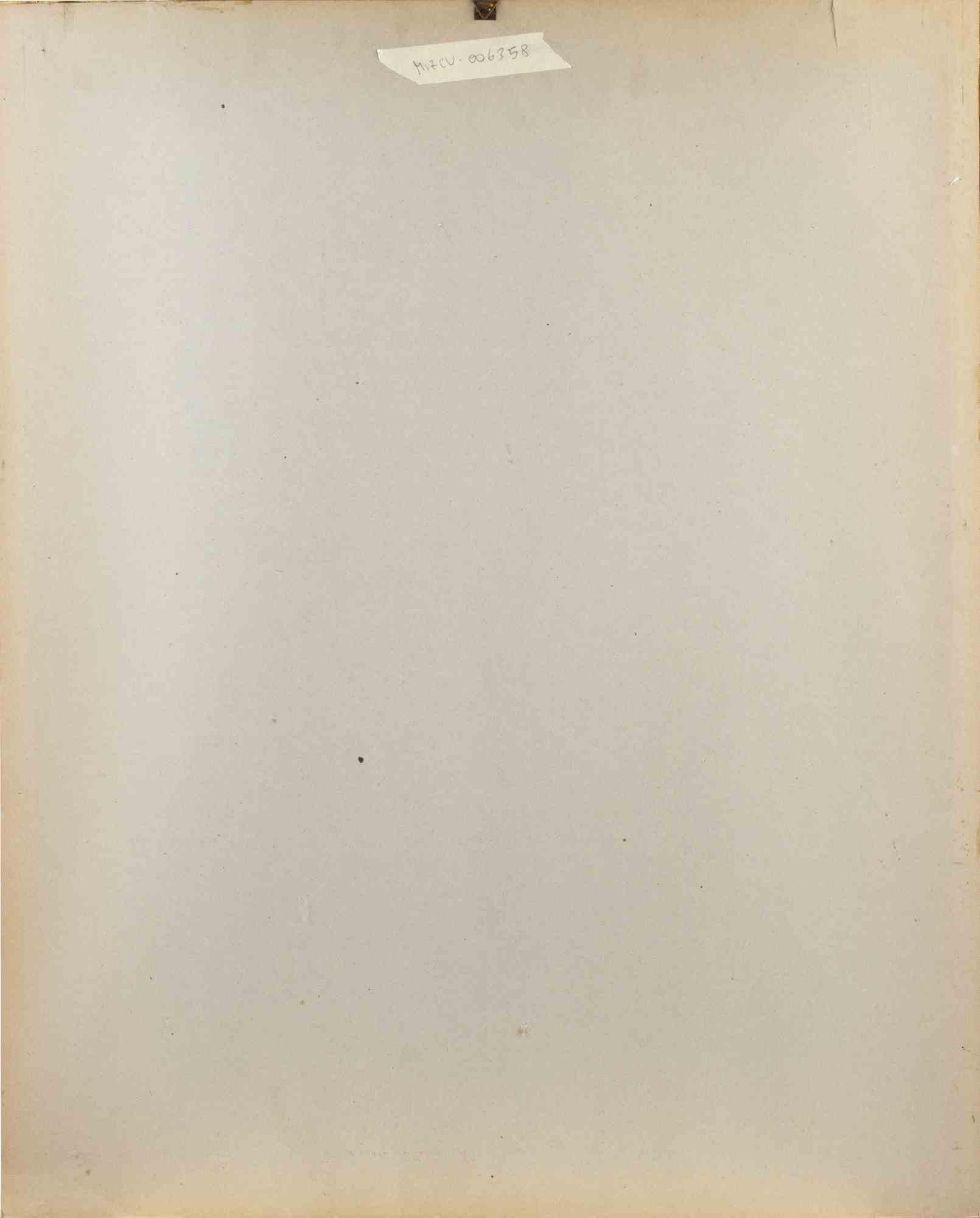 Kinder – Lithographie von Giuseppe Migneco – Mitte des 20. Jahrhunderts im Angebot 2
