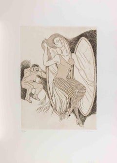 Vanity - Etching by Giuseppe Migneco - 1980s
