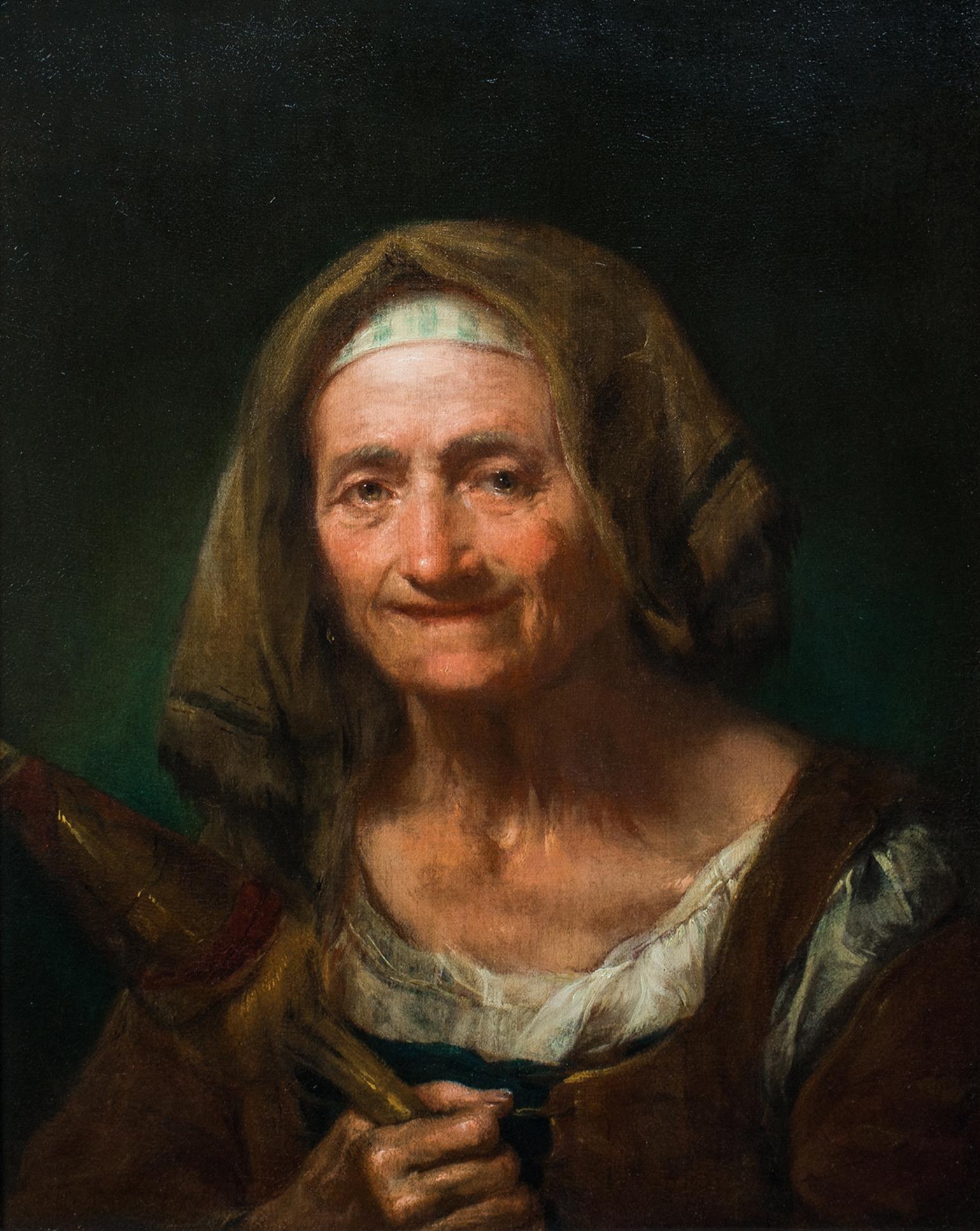 Portrait Of An Elderly Woman, 18th Century

by Giuseppe Nogari (1699-1763) sales to $250,000

Large 18th century Italian Old Master portrait of an elderly woman, oil on canvas. Original unrestored condition and excellent example of the famous Rococo