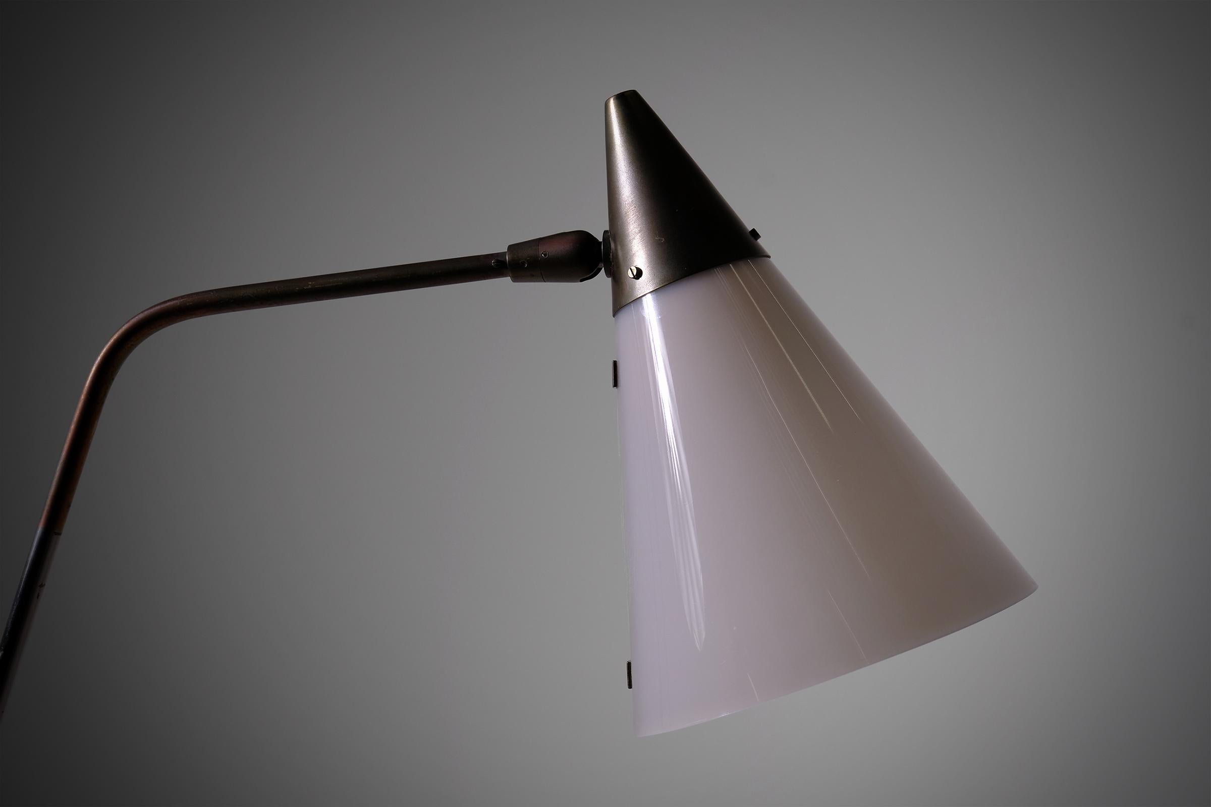 Giuseppe Ostuni for O-Luce Adjustable Floor Lamp, Italy 1952 1