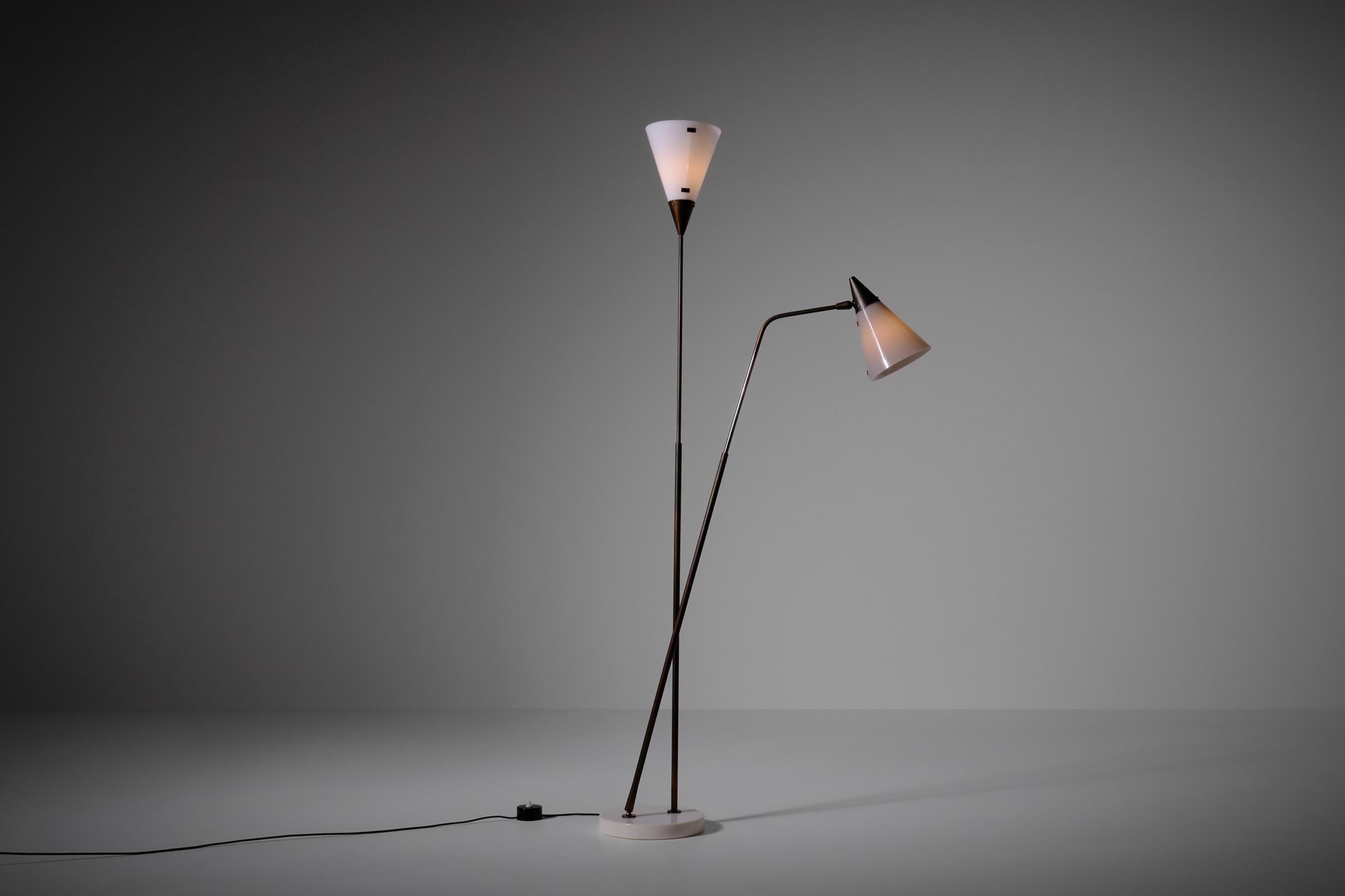 Giuseppe Ostuni for O-Luce Adjustable Floor Lamp, Italy 1952 2