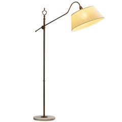 Giuseppe Ostuni for O-Luce 'Meridiana' Floor Lamp in Brass and Marble