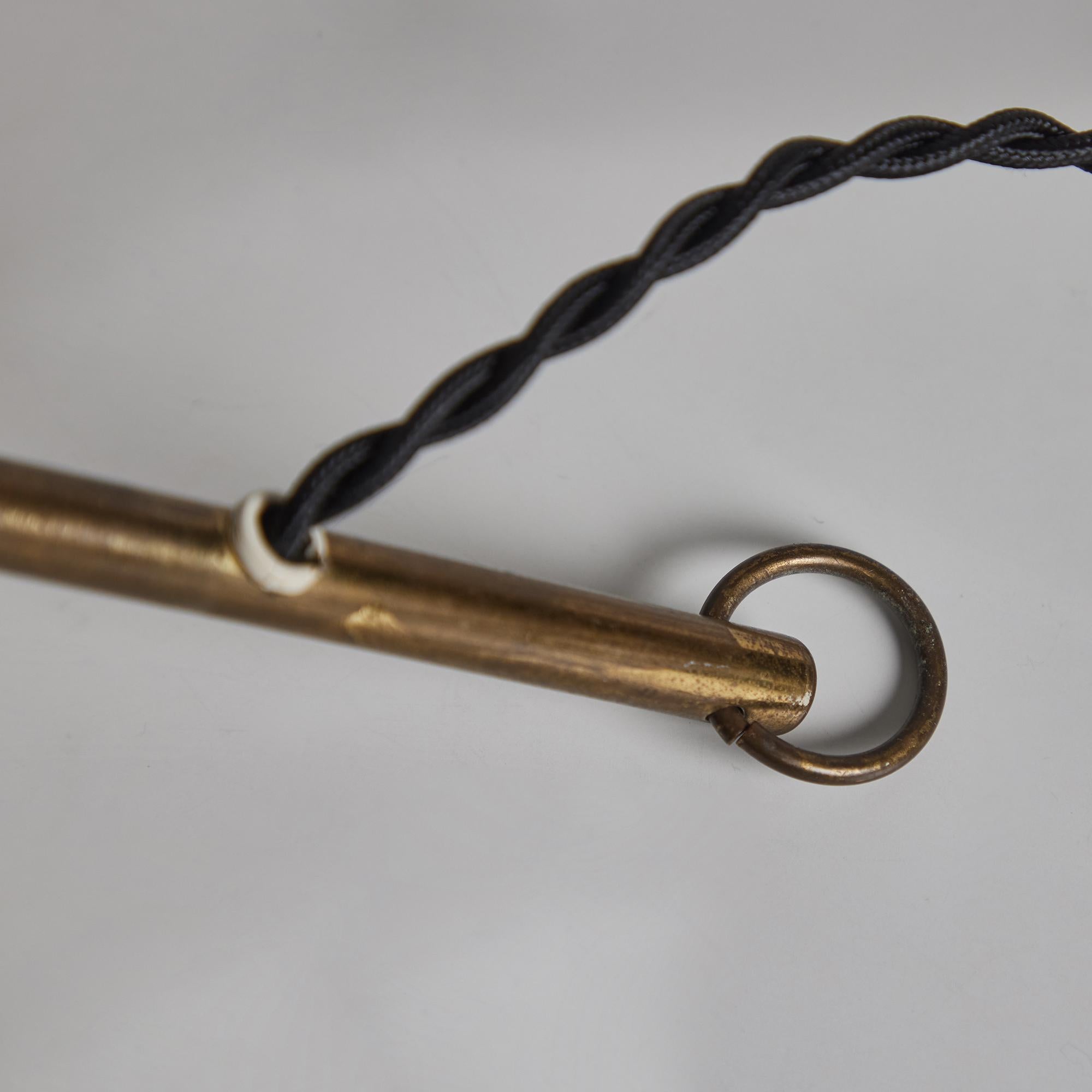 Giuseppe Ostuni, Modell #215 'Ochetta' Wand- oder Tischlampe aus Metall und Messing für O-Luce im Angebot 6