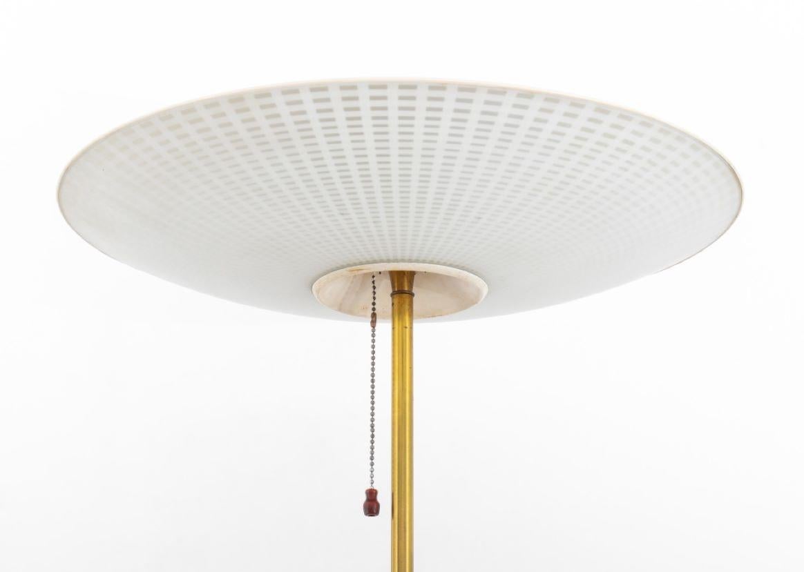 Mid-Century Modern Giuseppe Ostuni Oluce Saucer Floor Lamp For Sale