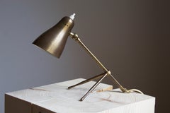 Giuseppe Ostuni, Small Adjustable Table Lamp, Brass, O-Luce, Italy, 1950s