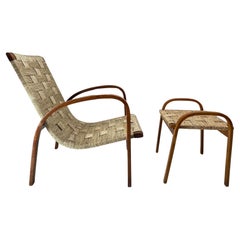 Giuseppe Pagano (Attr.),  Rope and bentwood Armchair, Italy 1940s