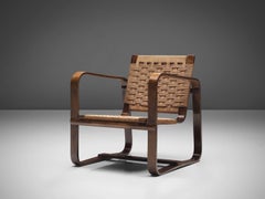 Giuseppe Pagano Curved Easy Armchair in Beech
