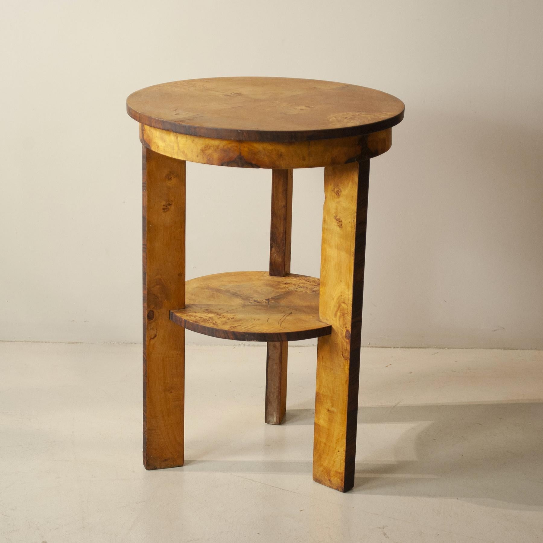 Giuseppe Pagano Italian Midcentury Art Deco Side Table 40's In Good Condition For Sale In bari, IT