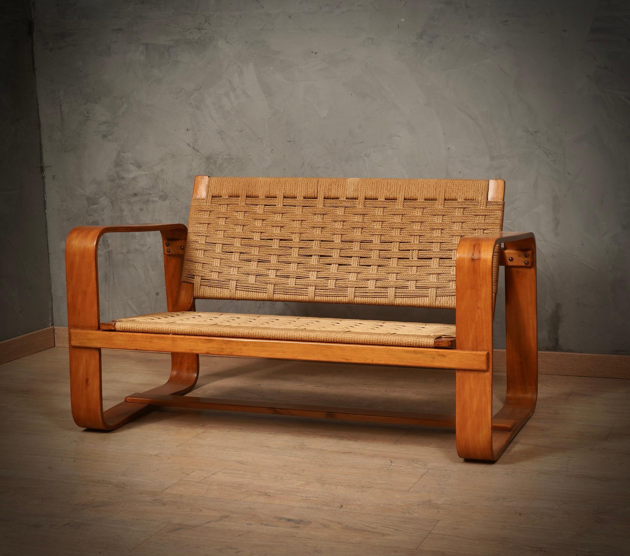 Italienisches Sofa von Giuseppe Pagano Pogatschnig e Gino Maggioni, 1940 (Moderne der Mitte des Jahrhunderts) im Angebot