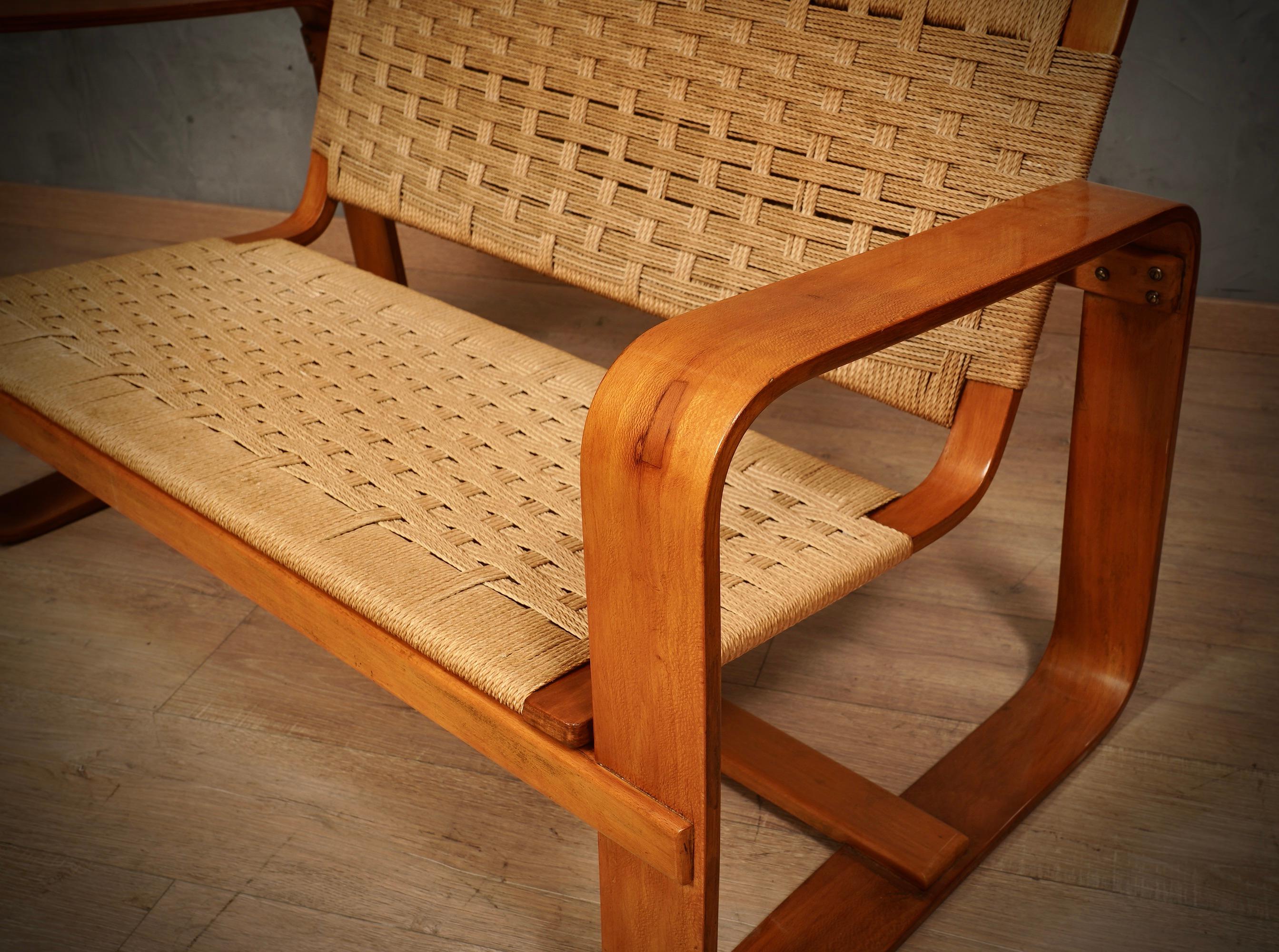 Italienisches Sofa von Giuseppe Pagano Pogatschnig e Gino Maggioni, 1940 (Mitte des 20. Jahrhunderts) im Angebot