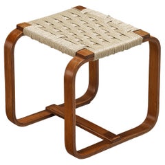 Giuseppe Pagano Pogatschnig & Gino Maggioni Ottoman in Plywood and Rope 