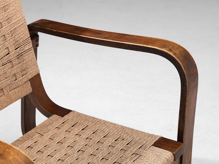 Mid-Century Modern Giuseppe Pagano Pogatschnig & Gino Maggioni Pair of Bentwood Lounge Chairs