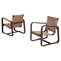 Giuseppe Pagano Pogatschnig & Gino Maggioni Pair of Bentwood Lounge Chairs