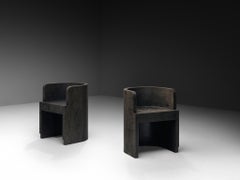 Giuseppe Pagano Pogatschnig & Montalcini para F.I.P. Sillas curvas en boj negro