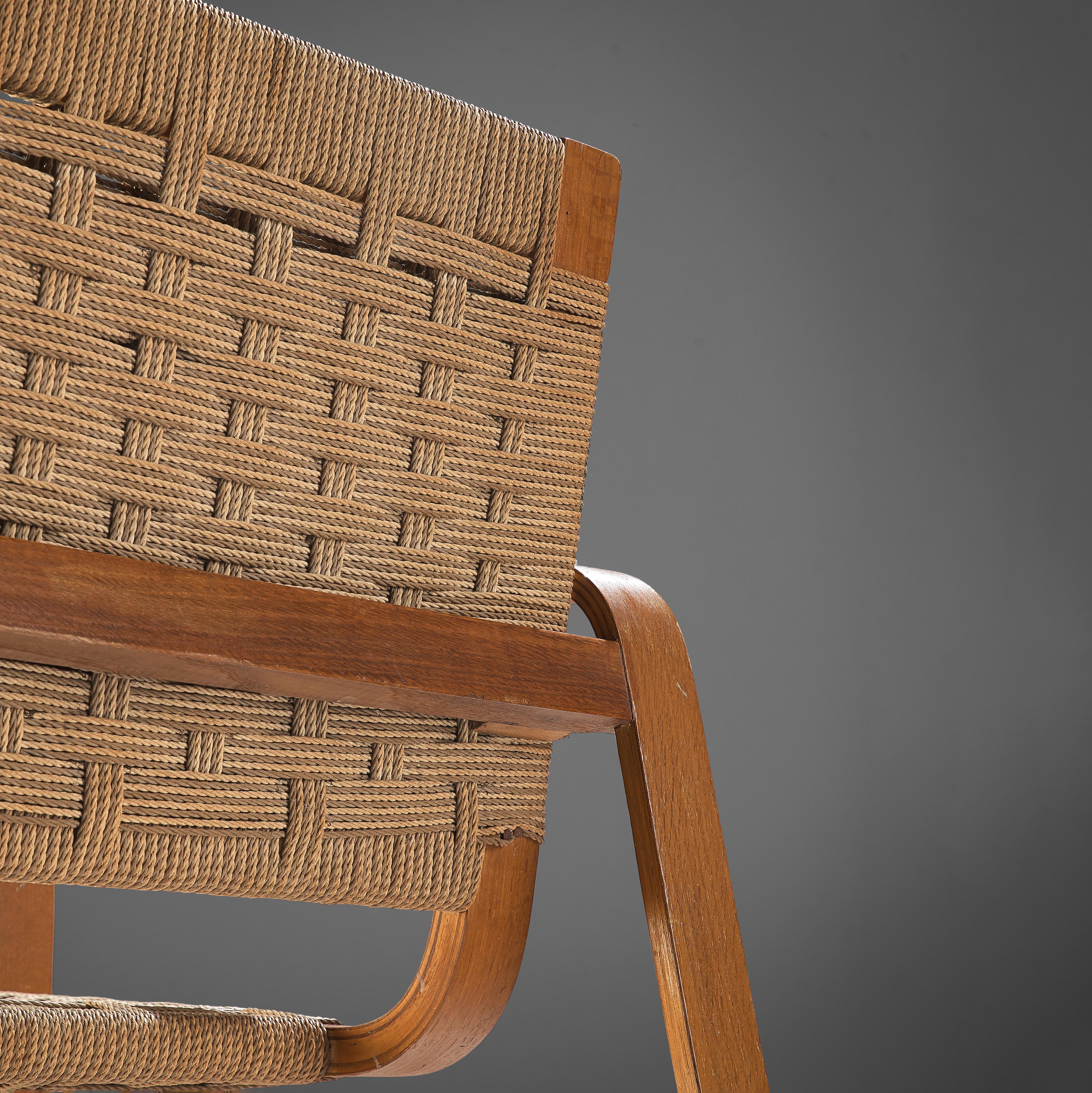 Mid-Century Modern Giuseppe Pagano Pogatschnig Pair of Bentwood Lounge Chairs, 1940s