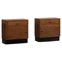 Giuseppe Pagano Pogatschnig Tables de nuit rationalistes, 1938, set de 2