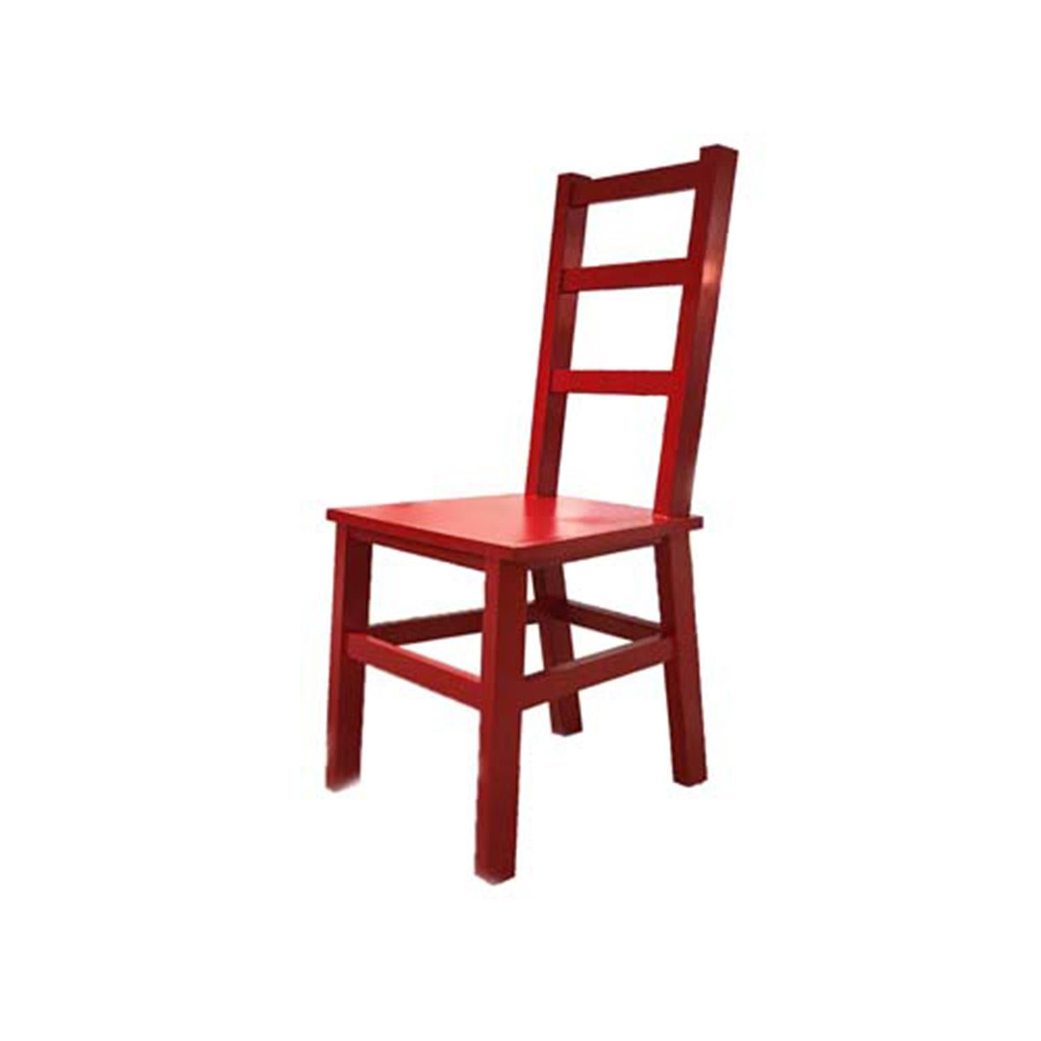 Giuseppe Palumbo Figurative Sculpture - Chair 4 (Red)