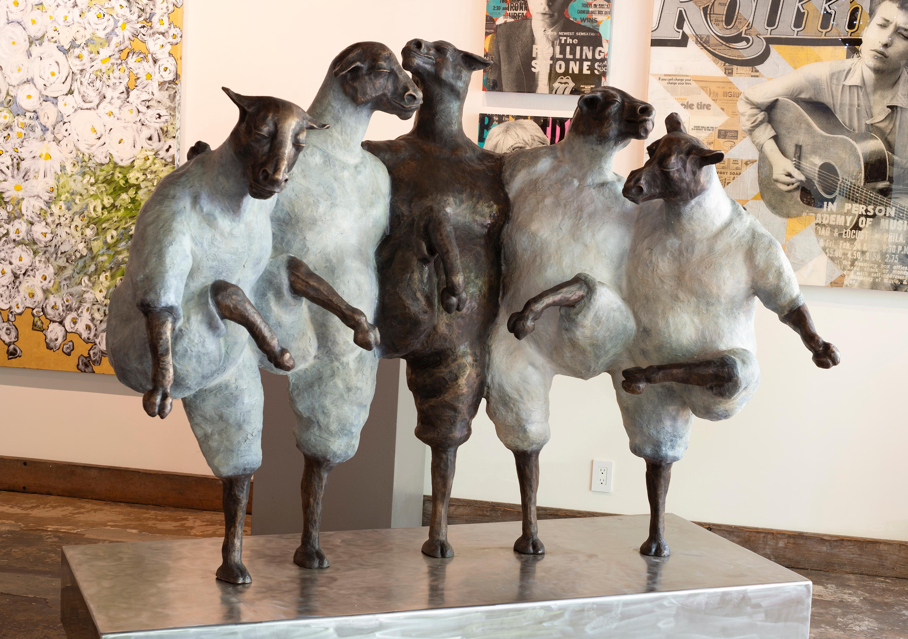 Flock of Five 5' 4/12 - Sculpture by Giuseppe Palumbo
