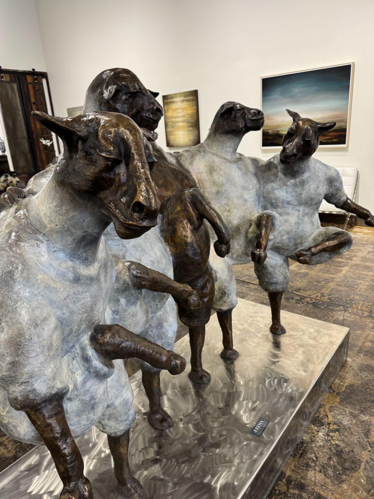 Flock of Five 5' 5/12 - Contemporary Sculpture by Giuseppe Palumbo