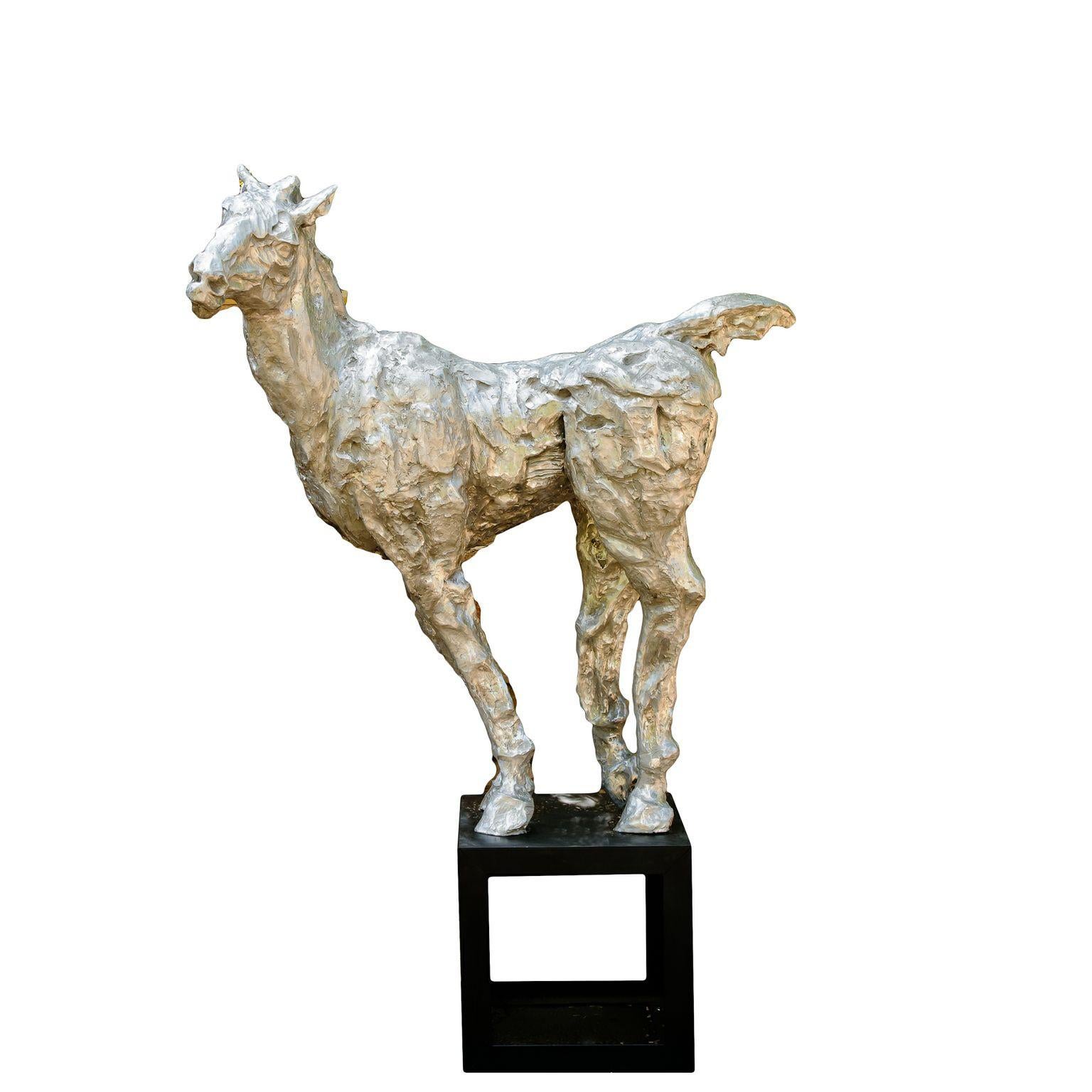 Figurative Sculpture Giuseppe Palumbo - Argent Hi Ho