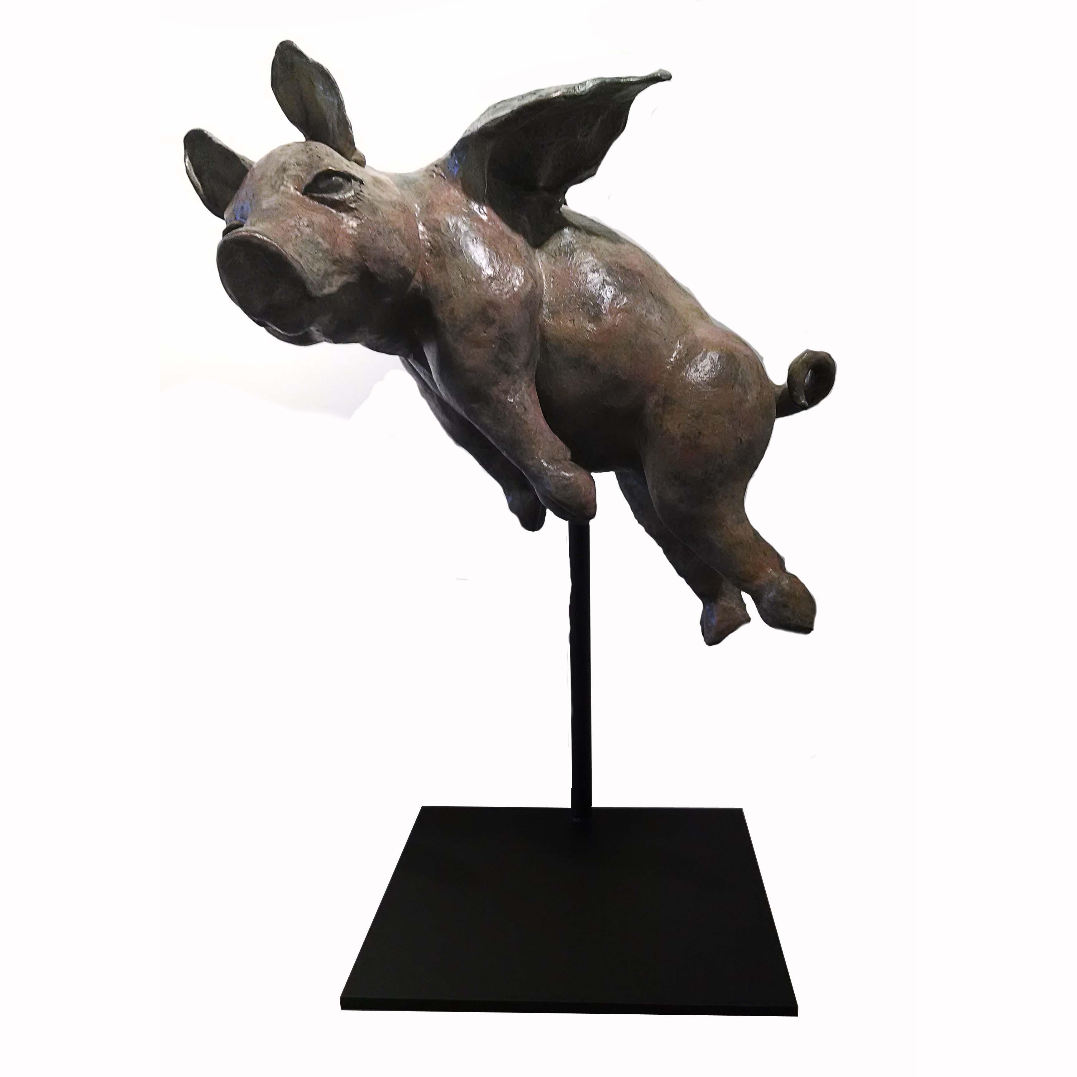 Giuseppe Palumbo Figurative Sculpture – Schweinehimmel 47/99