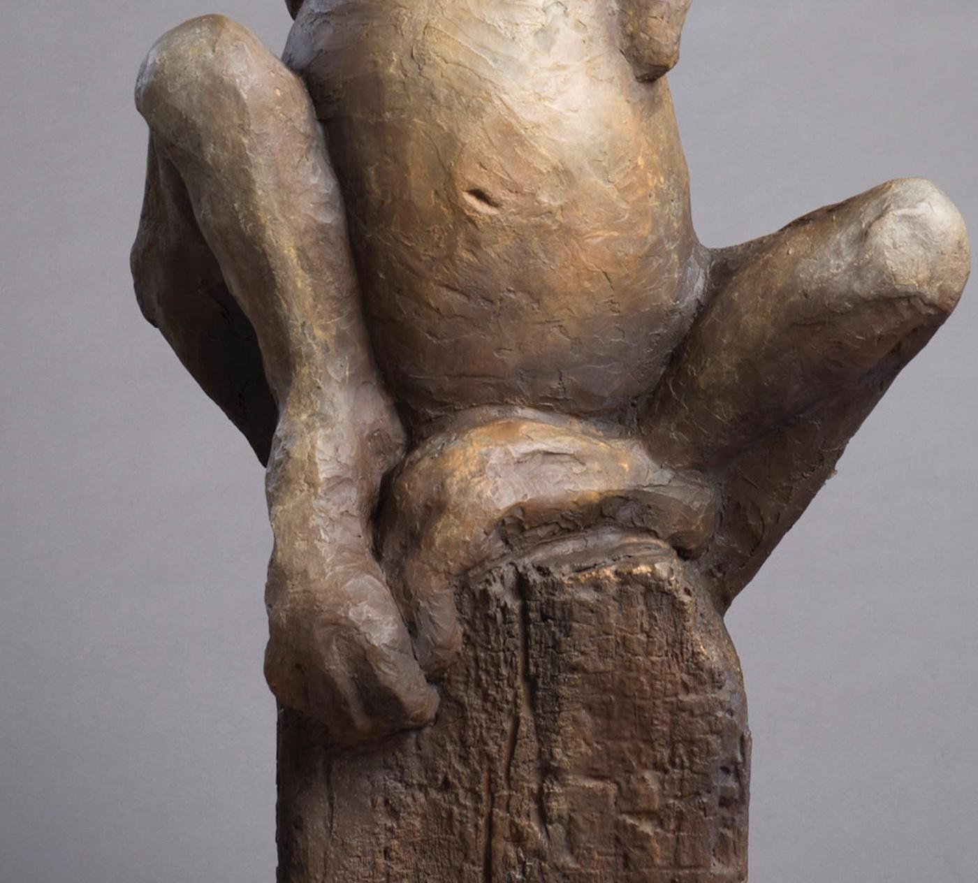More Hare 9/75 - Gold Figurative Sculpture by Giuseppe Palumbo