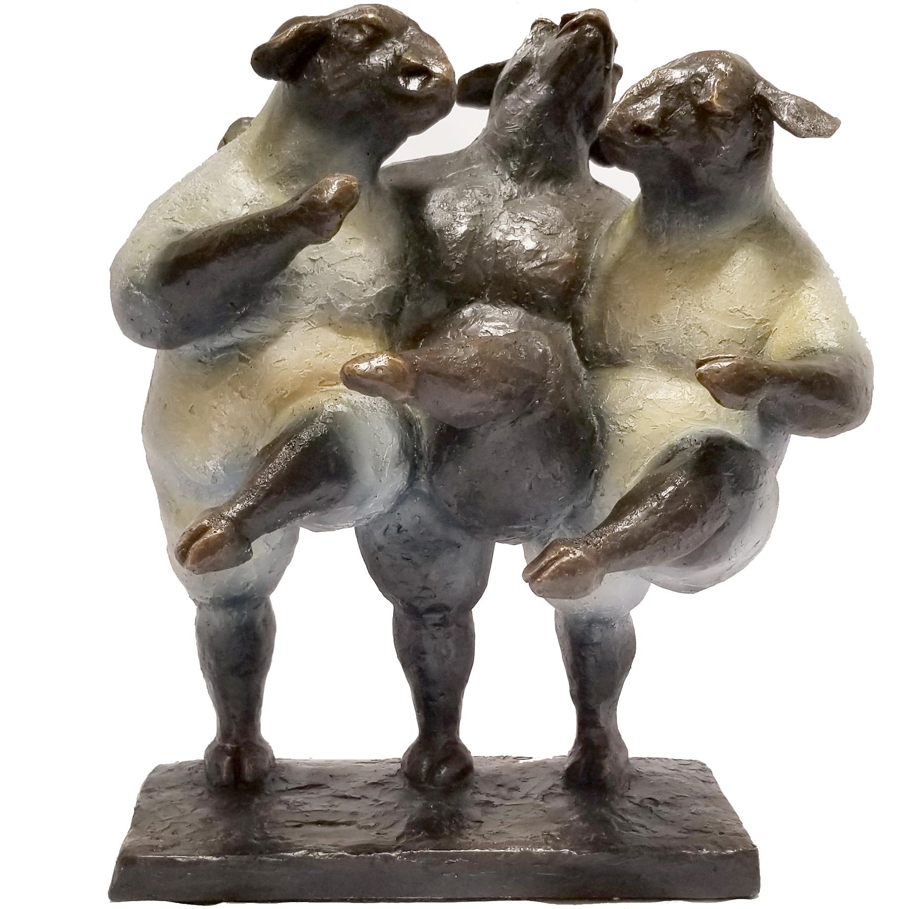 Figurative Sculpture Giuseppe Palumbo - Petit ensemble maintenant 11" (un baaad) 292/500