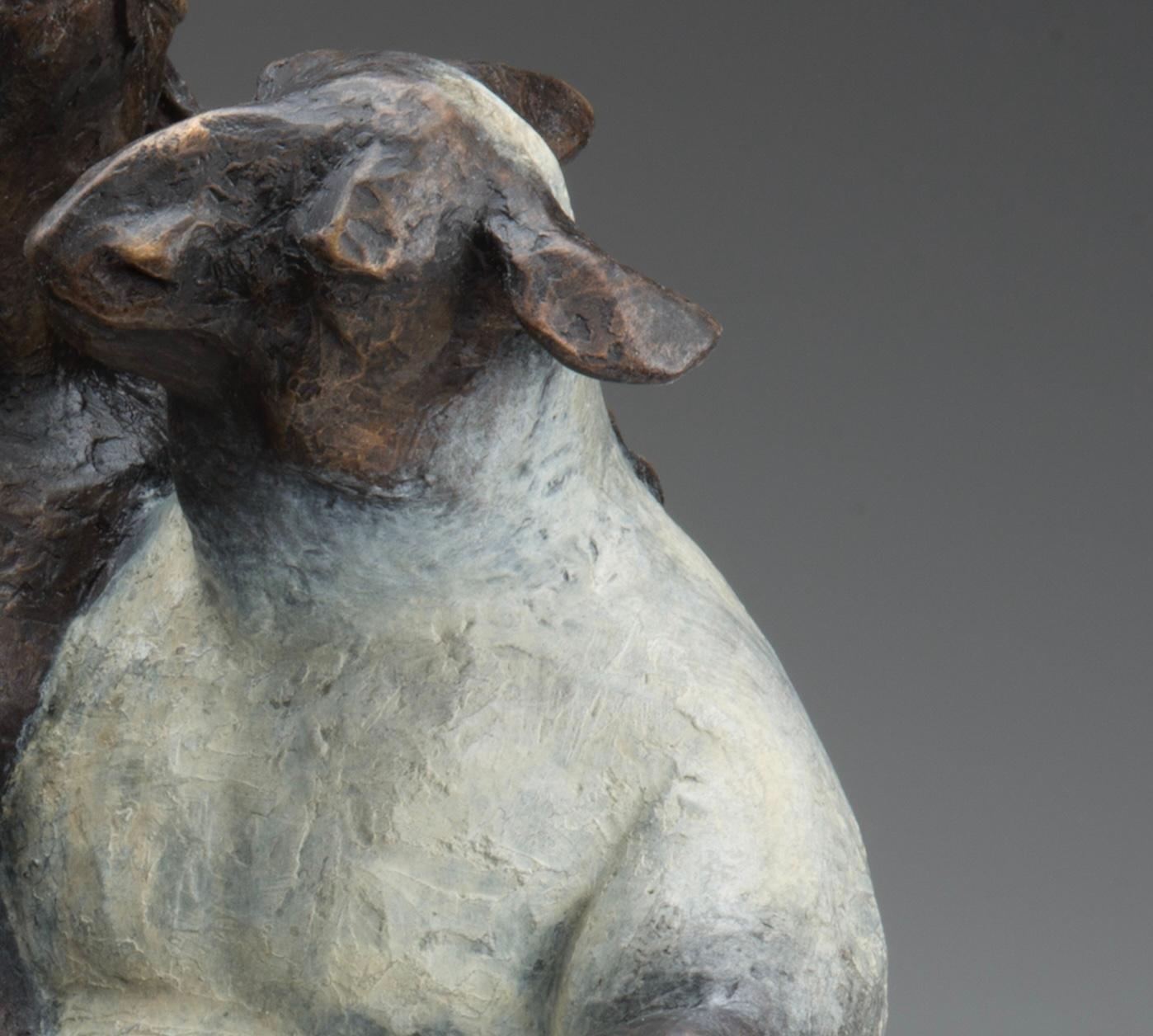 Petit ensemble maintenant 11 pouces (un baaad) 326/500 - Or Figurative Sculpture par Giuseppe Palumbo