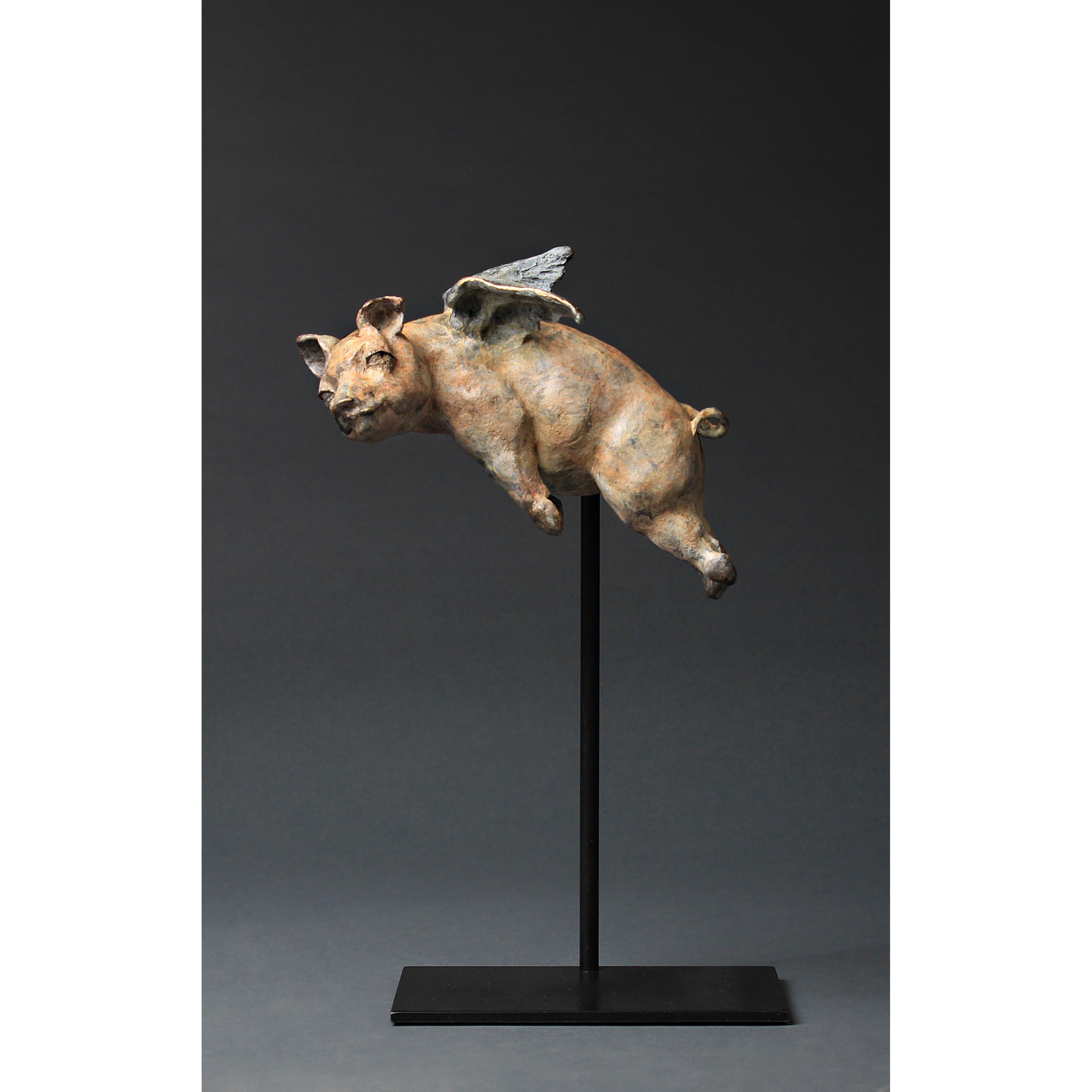 Giuseppe Palumbo Figurative Sculpture - When Pigs Fly 207/500