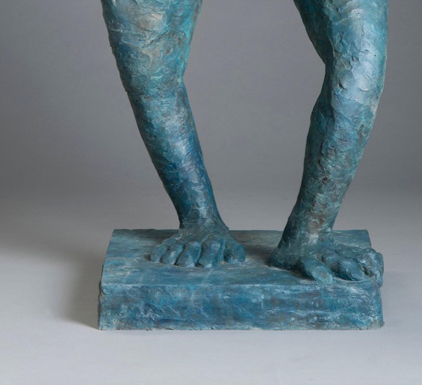 WTF 2 1/99 - Gold Figurative Sculpture by Giuseppe Palumbo