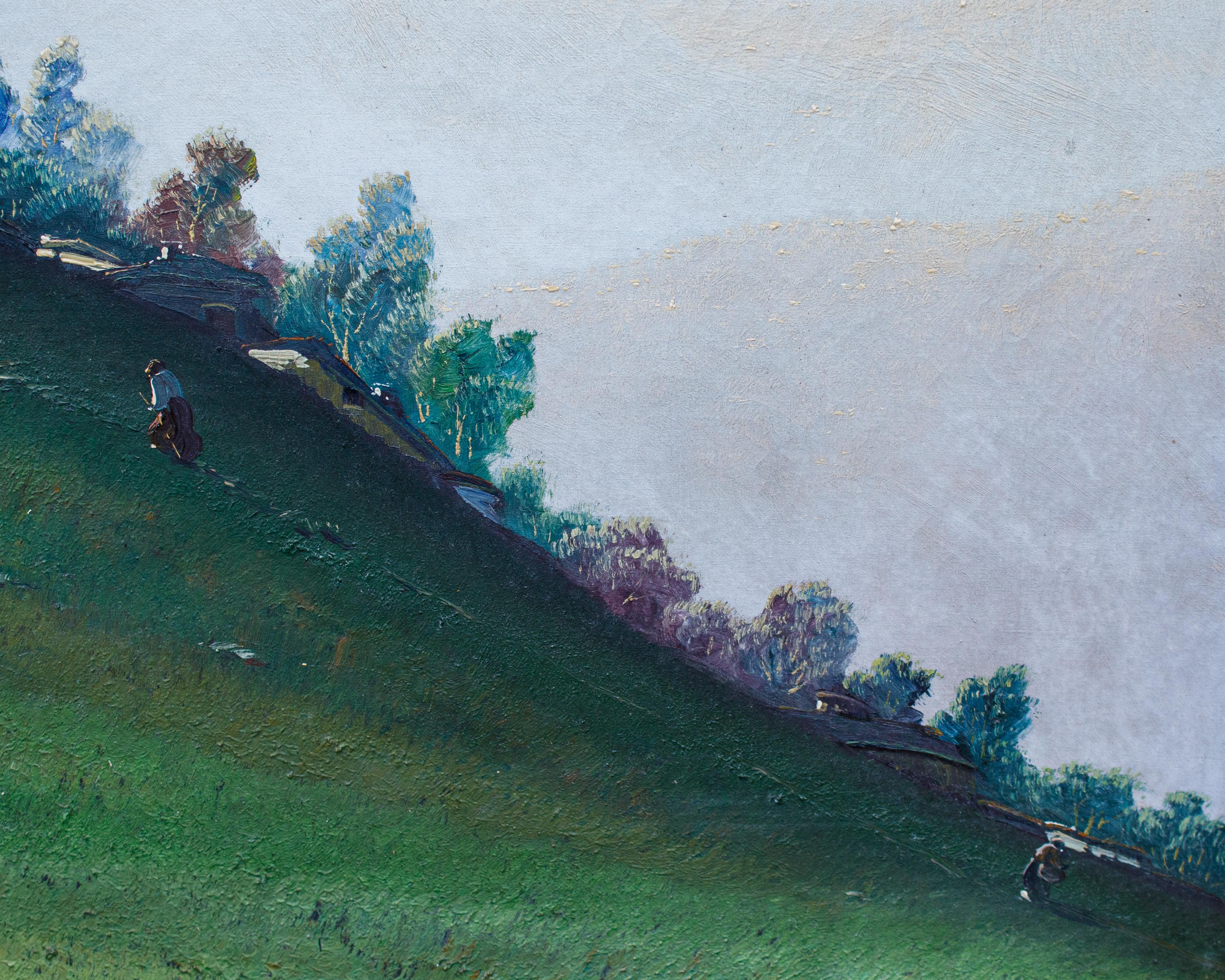 Giuseppe Pessina, Hügellandschaft im Angebot 3